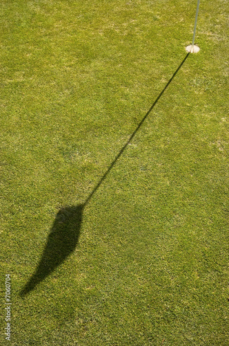 Shadow of a Golf Flag