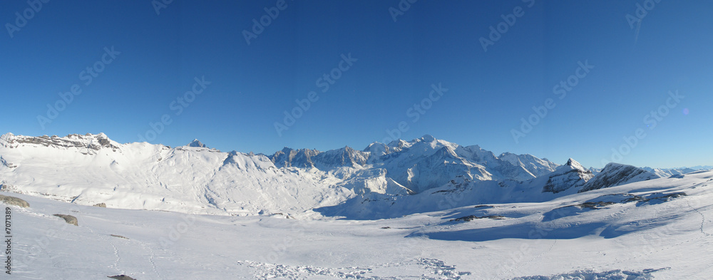 Obraz premium vallée du mont blanc