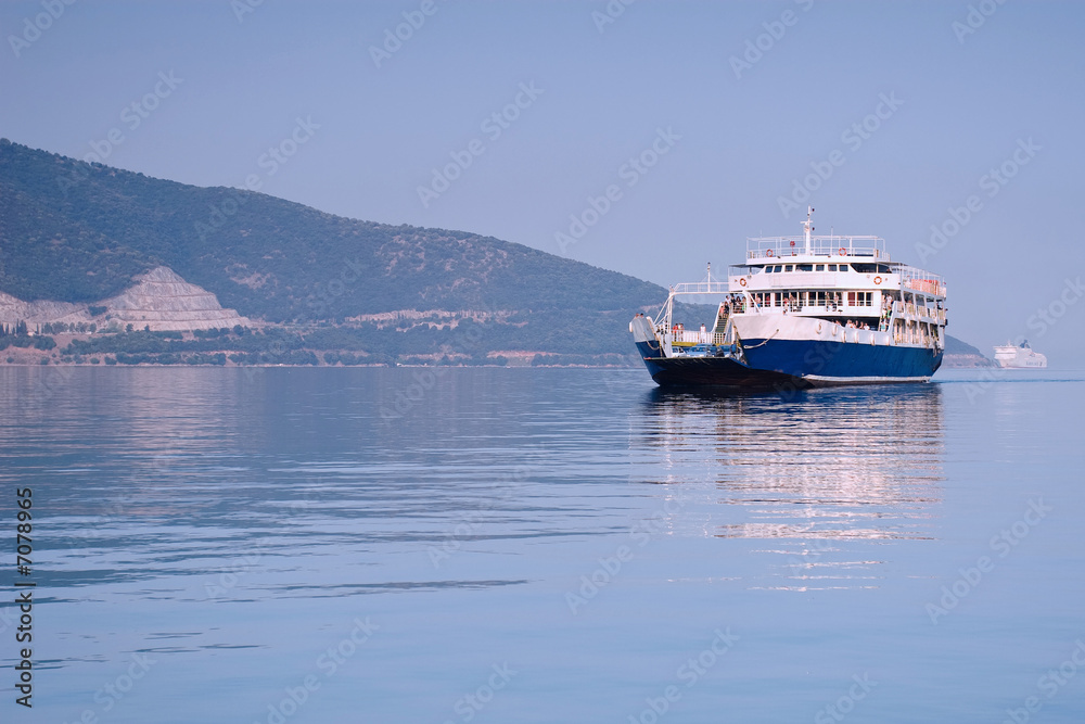 Blue ferry