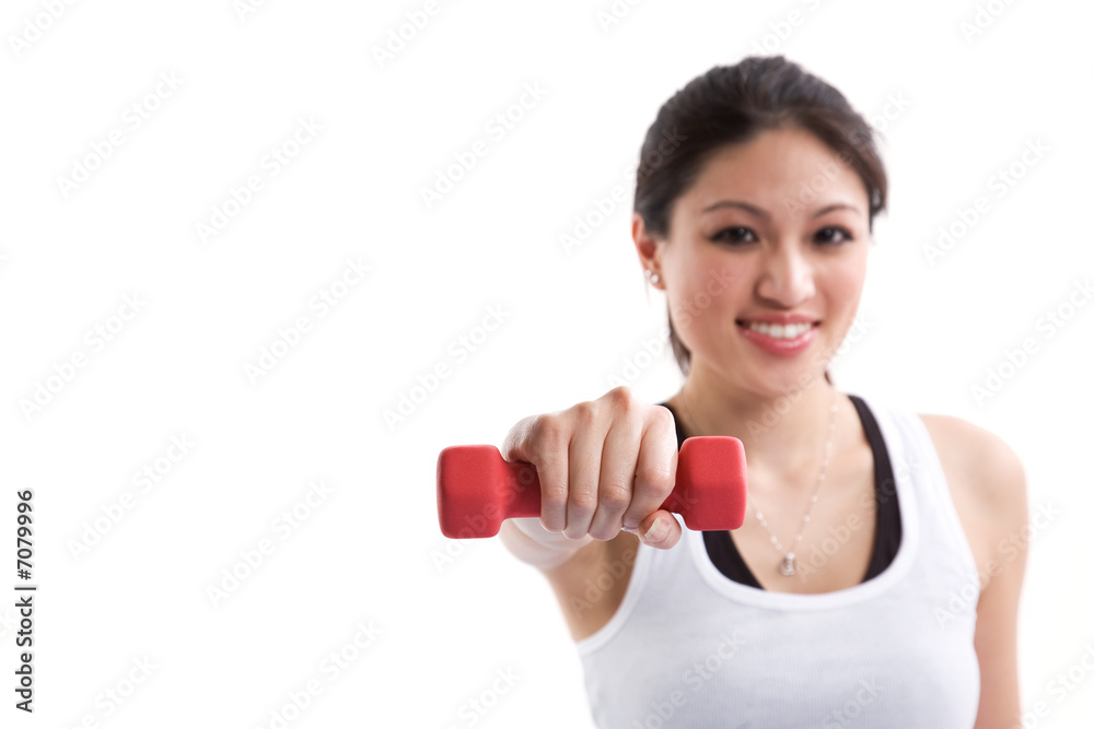 Sporty asian woman Sporty asian woman