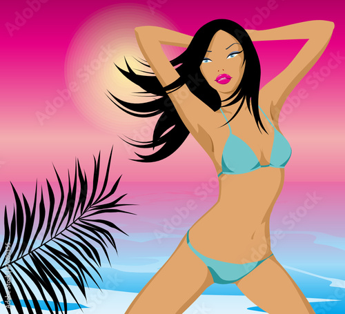 girl on a beach