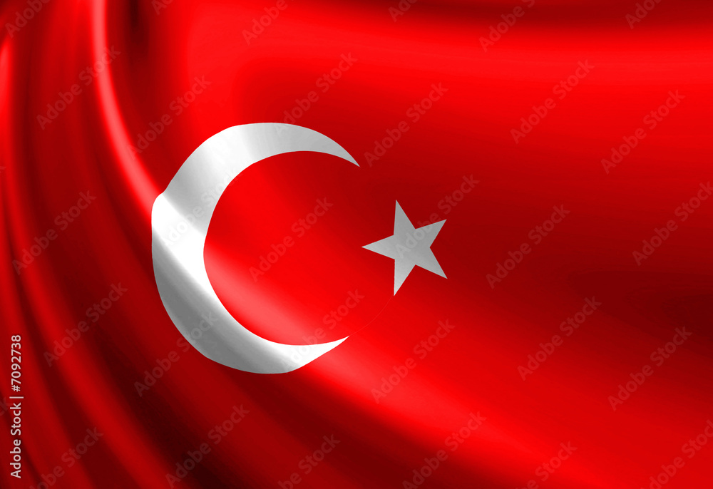 Obraz premium Turkish flag
