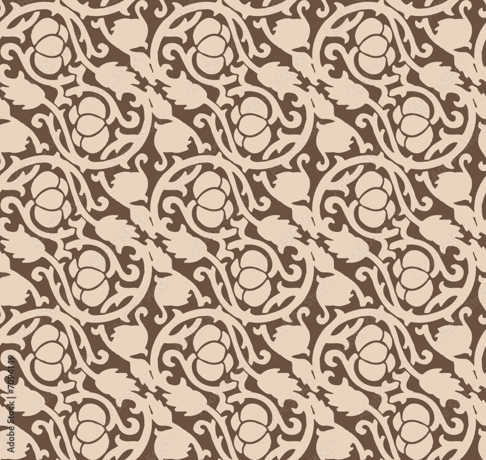 Fototapeta premium Seamless vector luxurious chocolate pattern
