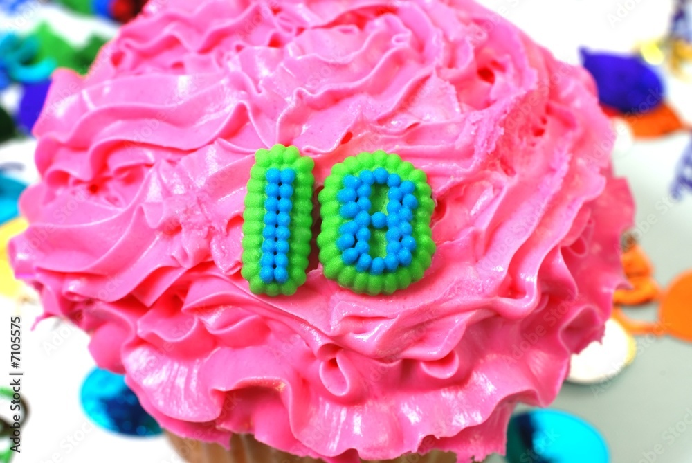 Celebration Cupcake - Number 18