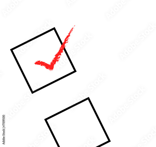 Red check box ilustration