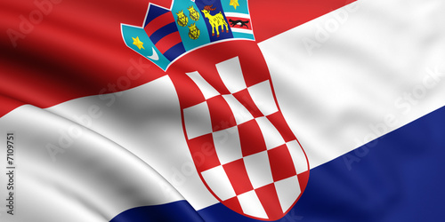 Obraz na płótnie Flag Of Croatia