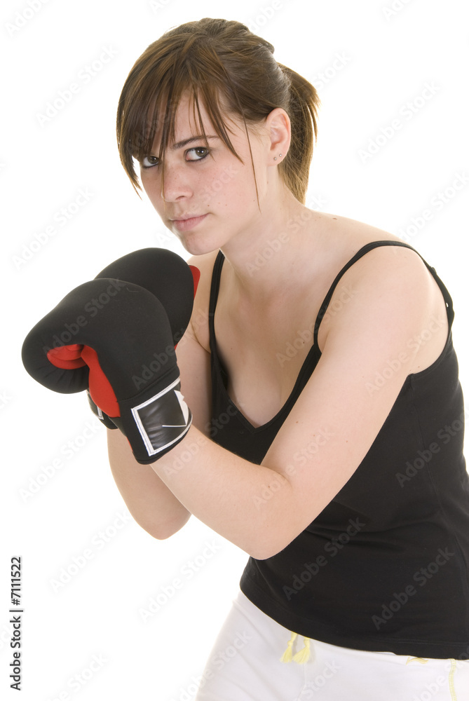Teenage girl doing sport Teenage girl doing sport