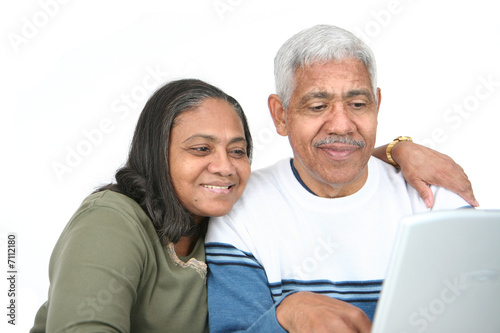 Seniors On Computer