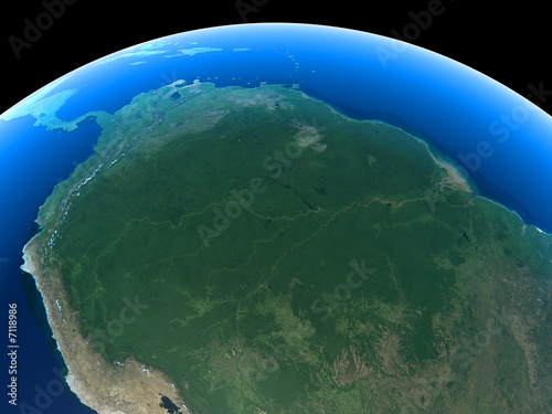 The Amazon as seen from space photo