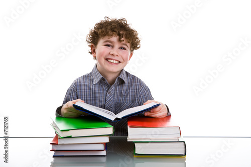 Boy learning