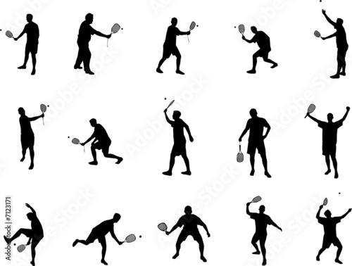 squash silhouettes