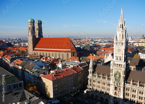 München Rathaus und Frauenkirche