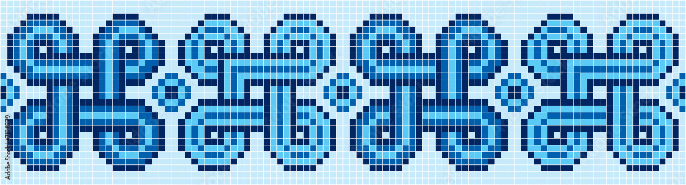 Fototapeta premium Blue Mosaic