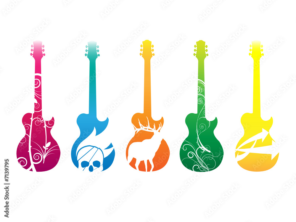 Naklejka premium Guitars