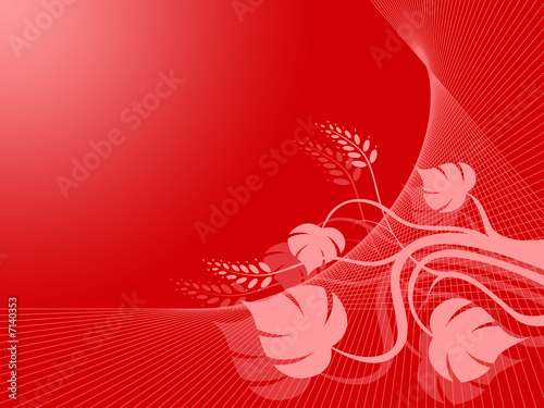 ornament in red
