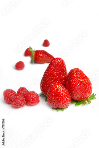 fraises et framboises