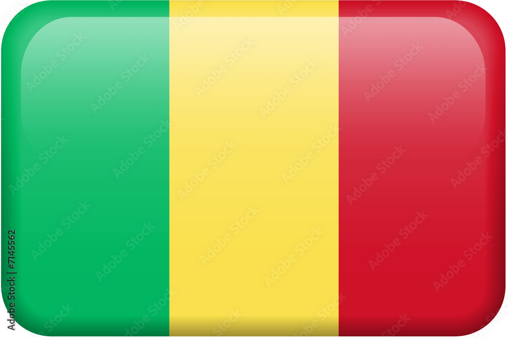 Mali Flag Button