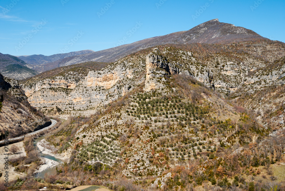 Paysage de la Drôme provençale