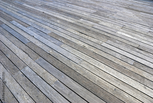 Plank floor perspective docks