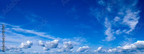 Blue summer sky with clouds  