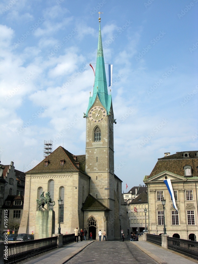 Naklejka premium Kirche in Zürich