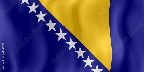 bosnie drapeau froissé bosnia crumpled flag