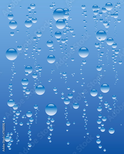 Vector illustration of water bubbles