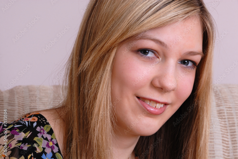 Fototapeta premium happy young girl