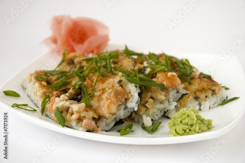 "opened" sushi-roll