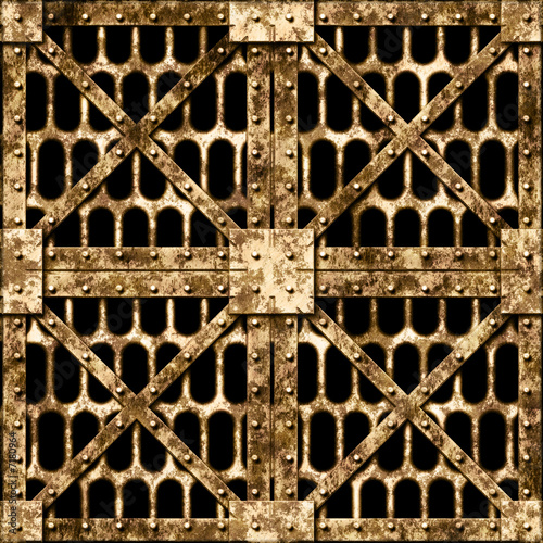 Old iron grate photo