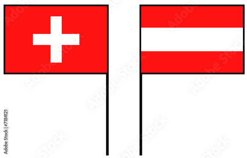flag suisse et autriche 2