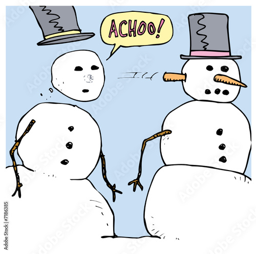 Sneezing snowmen