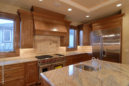 Kitchen with Granite Counter Top