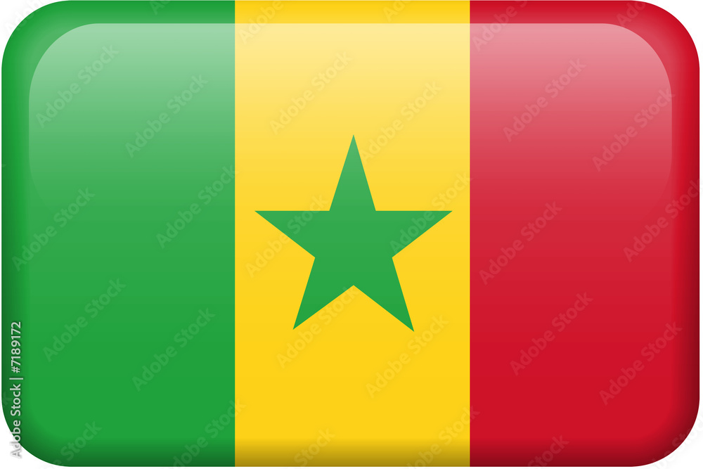 Senegal Flag Button Senegal Flag Button