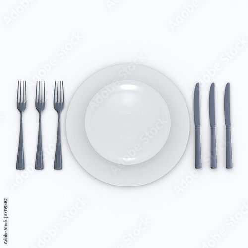 Three course menu