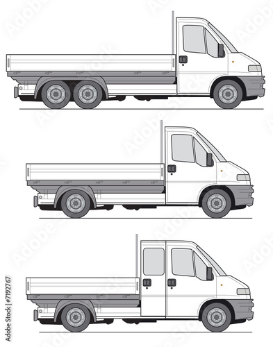 Delivery Van Truck - Layout for presentation