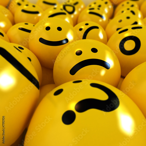 Winking smiley carried by s...