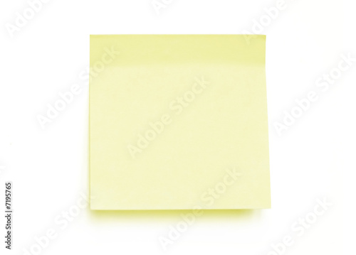 Yellow note pad reminder