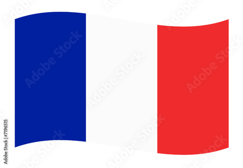 frankreich fahne welle