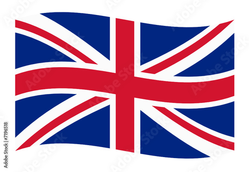 uk fahne welle