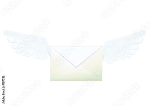 Enveloppe ailée (détouré)