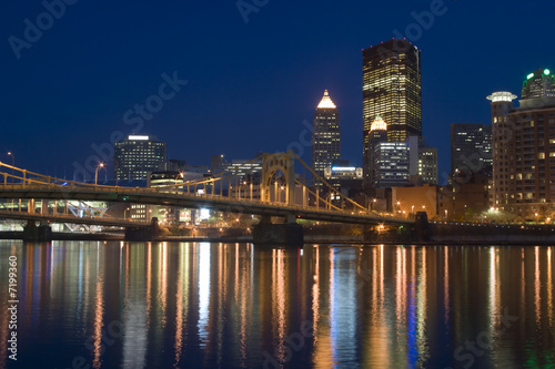 Suspension Bridge leading to downtown