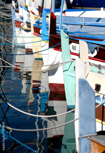 Bild auf Leinwand voilier bateau pêche port mer méditerranée côte d'azur provence
