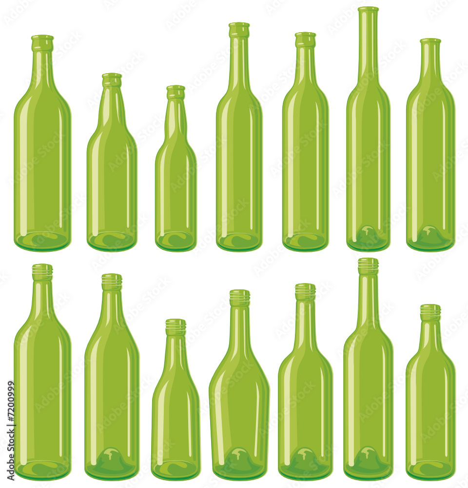 Green bottle set