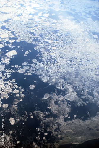 melting ice in arctic