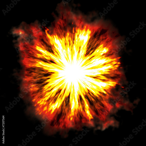 Tablou canvas fiery explosion