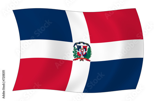 Dominikanische Republik Flagge photo