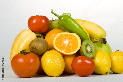 Fresh vegetables and fruits