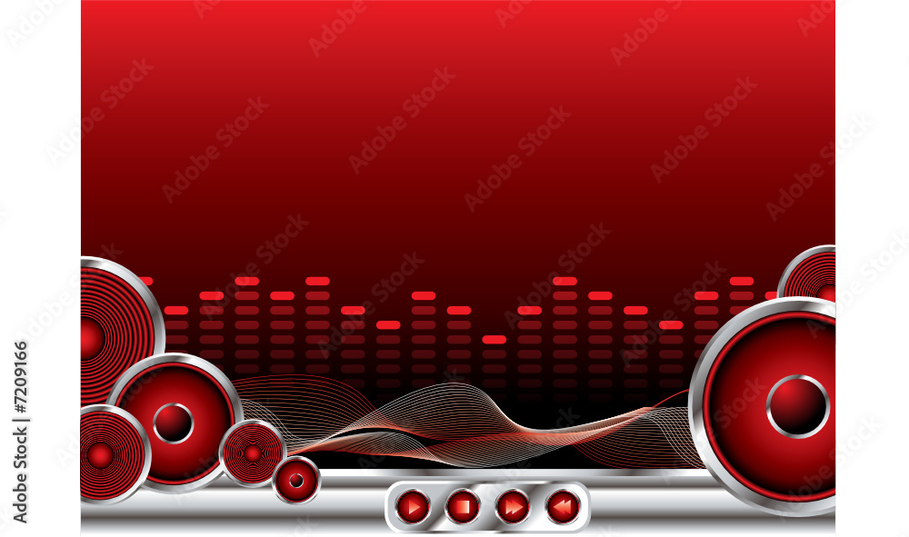 Black And Red Music Background