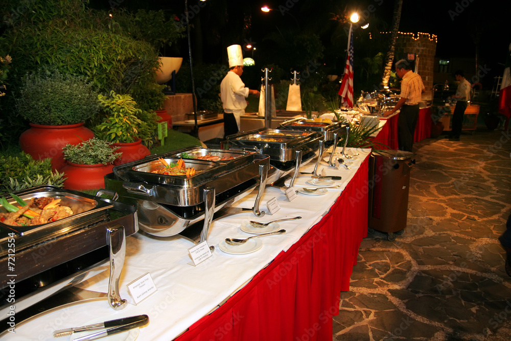 Fototapeta premium autdoor buffet dinner